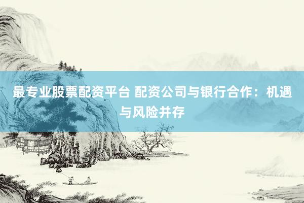 最专业股票配资平台 配资公司与银行合作：机遇与风险并存